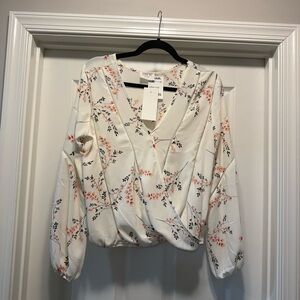 Sienna Sky White and Pink Blouse